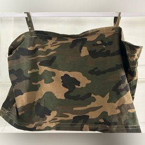 camp crop top, small
